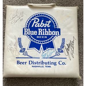 NASCAR Driver Autographed Cushion Trickle, Ridley, Musgrave, Marlin, Hamilton Jr